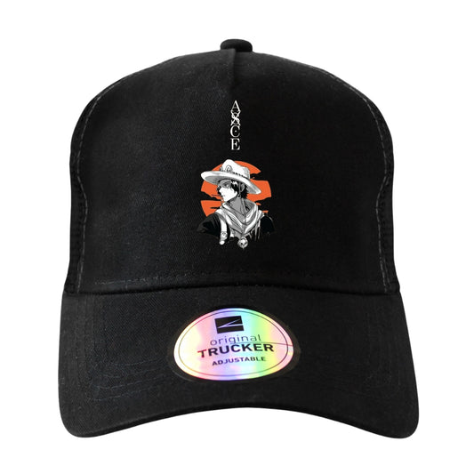 One Piece Fire Fist Ace Sunset - Trucker Cap