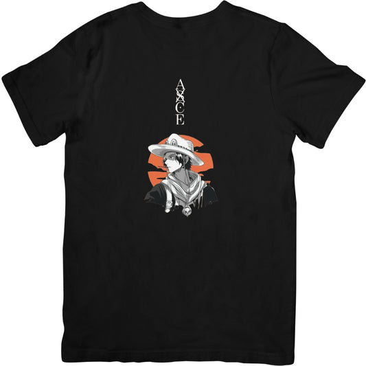 One Piece Fire Fist Ace Sunset Big Unisex T-Shirt