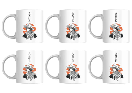 One Piece Fire Fist Ace Sunset Set Of 6 Mugs