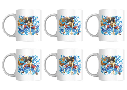 One Piece Water Luffy Set Of 6 Mugs