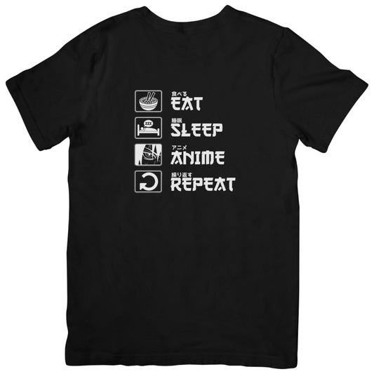 Naruto - Eat Sleep Anime Repeat Unisex Kids T-Shirt