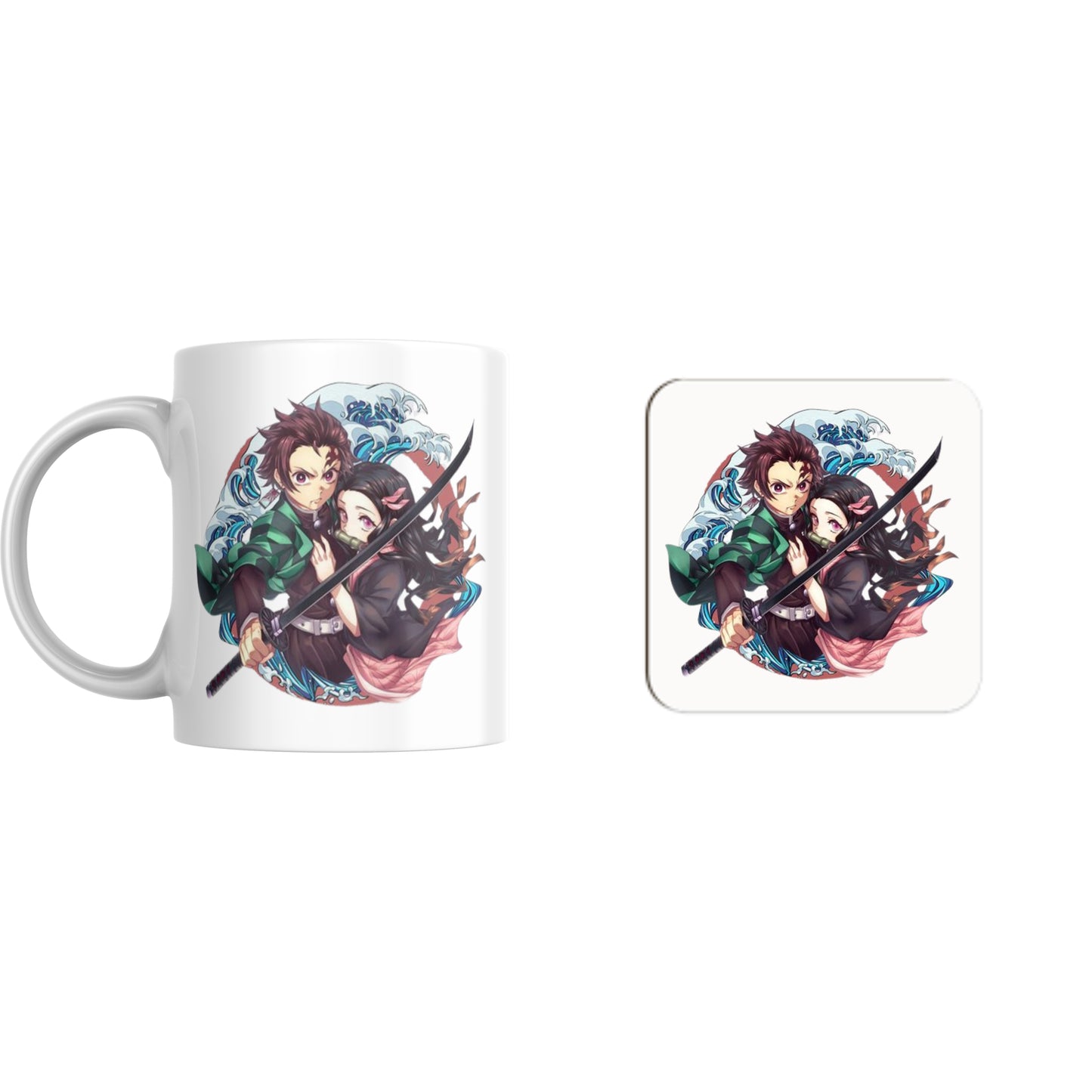 Demon Slayer Duo Mug and Coaster