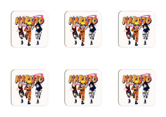 Naruto Young Team- Set of 6 Coasters