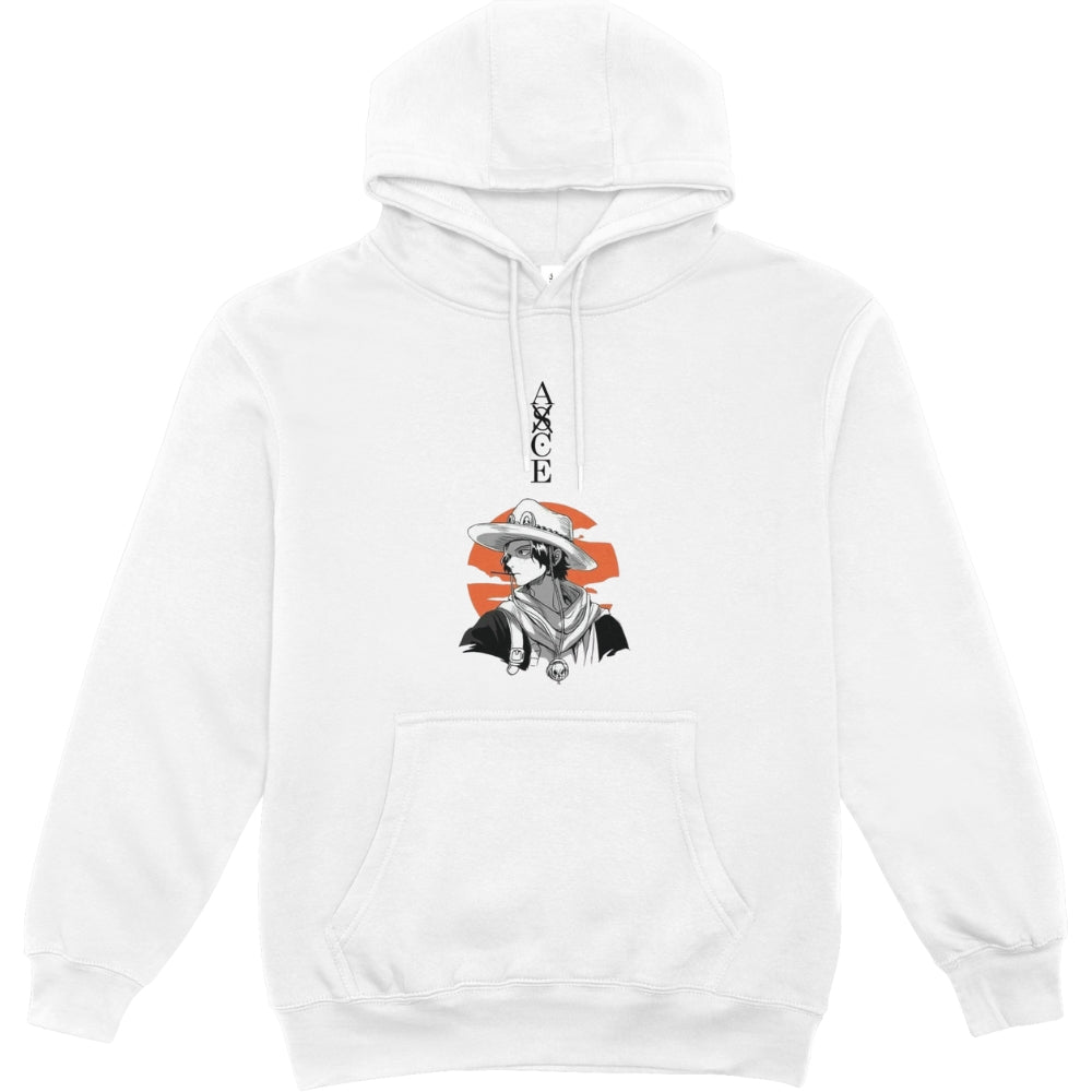 One Piece Fire Fist Ace Sunset Big Unisex Kids Hoodie