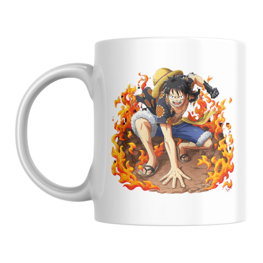 One Piece Fire Ground Luffy Coffee Mug