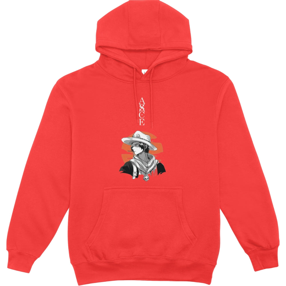 One Piece Fire Fist Ace Sunset Big Unisex Kids Hoodie