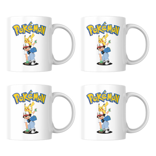 Pokemon Duo Emblem - Set of 4 Mugs