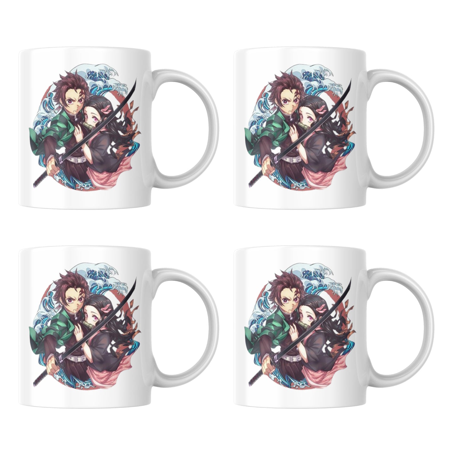 Demon Slayer Duo - Set of 4 Mugs