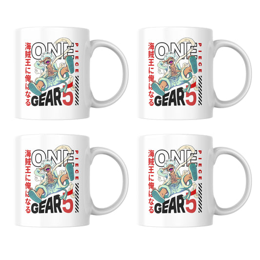 One Piece Gear 5 Luffy - Set of 4 Mugs