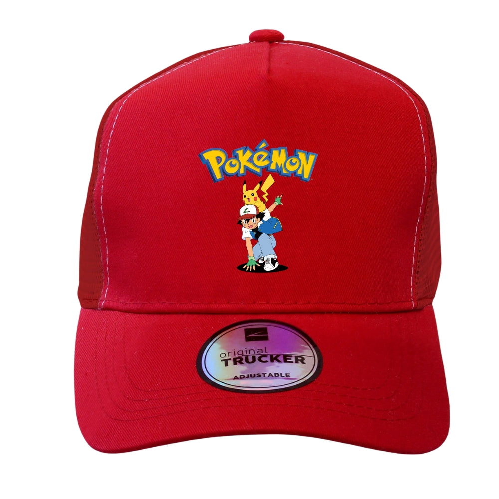 Pokemon Duo Emblem Trucker Cap