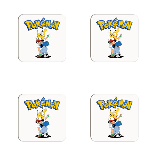 Pokemon Duo Emblem - Set of 4 Coasters