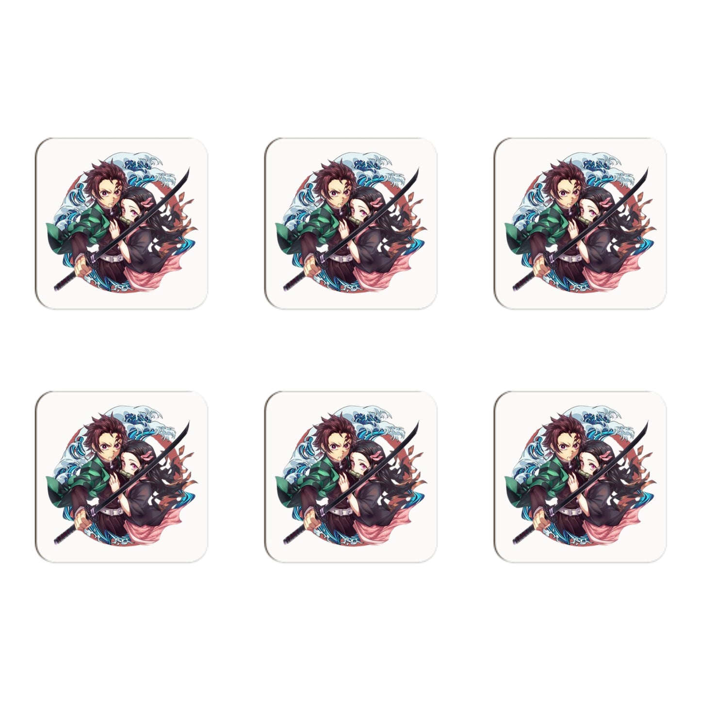 Demon Slayer Duo - Set of 6 Coasters