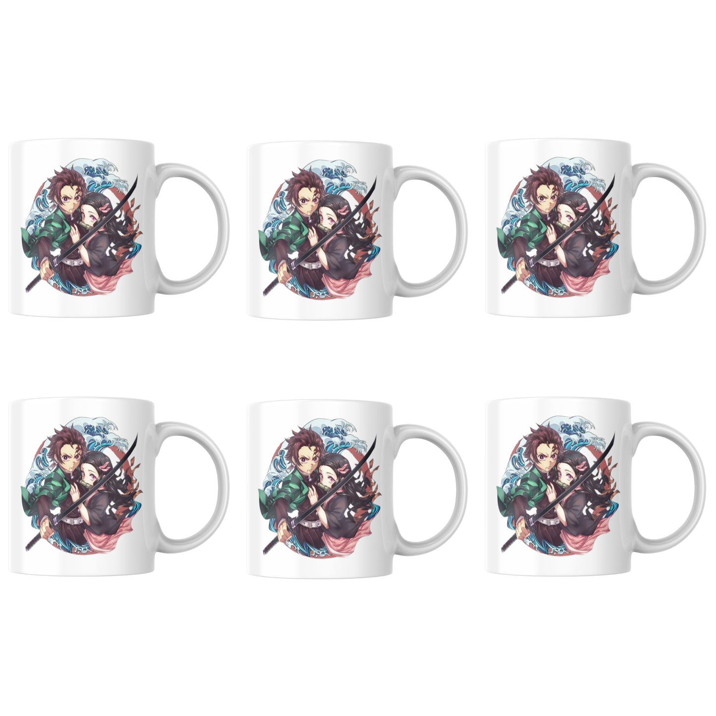 Demon Slayer Duo - Set Of 6 Mugs