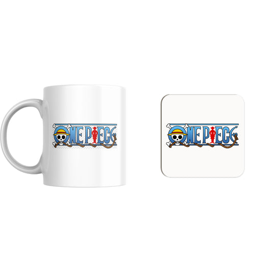 One Piece Logo Mug and Coaster