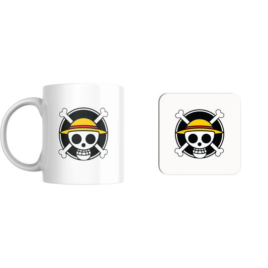 One Piece Emblem Mug and Coaster