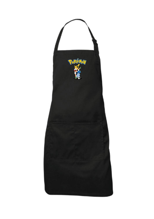 Pokemon Duo Emblem Black Apron