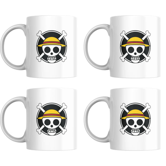 One Piece Emblem - Set of 4 Mugs