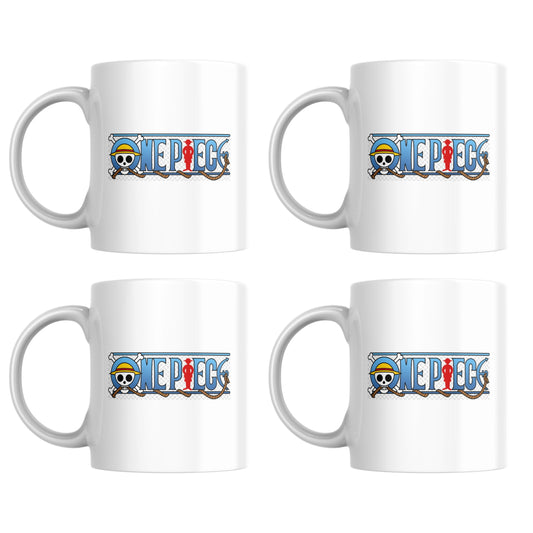 One Piece Logo - Set of 4 Mugs