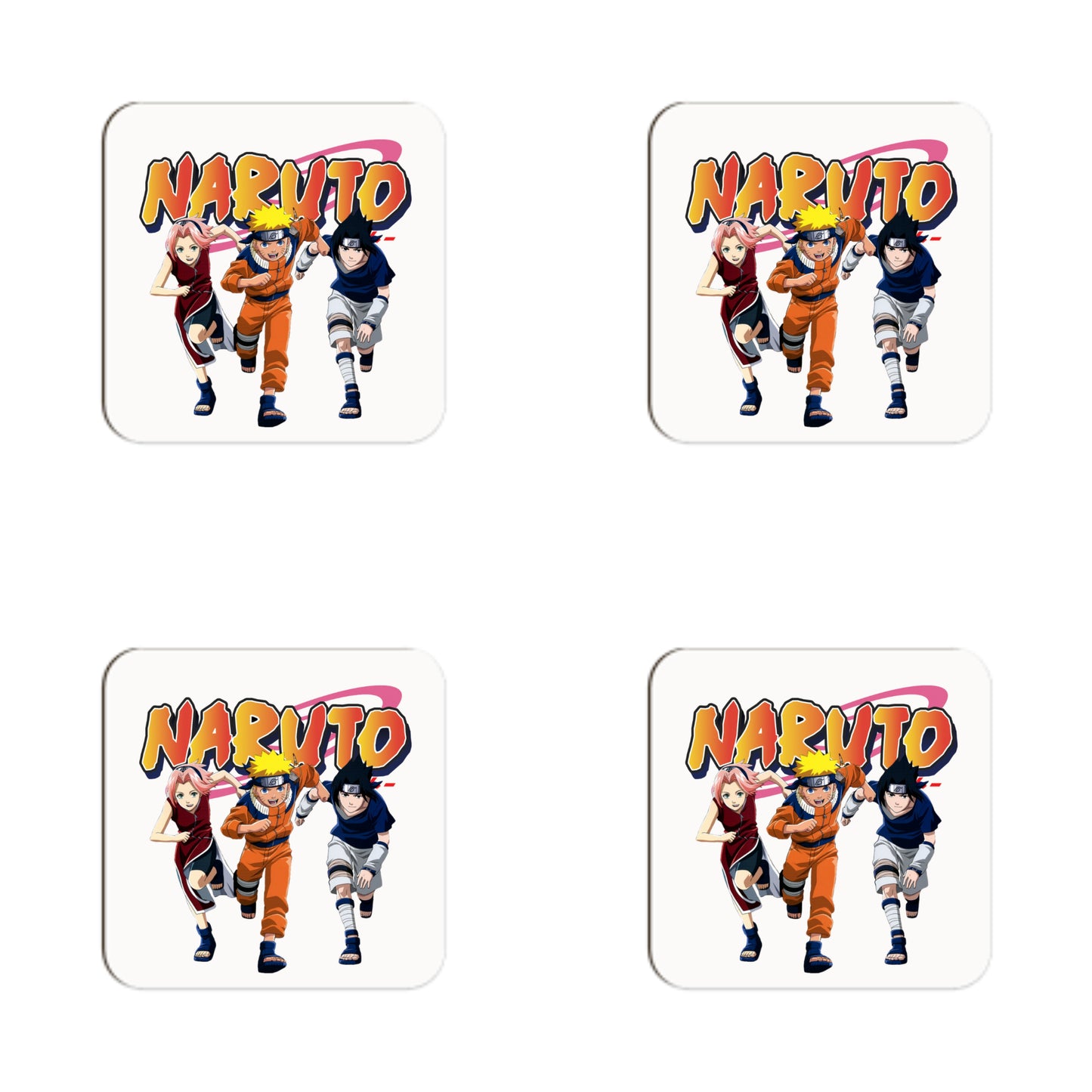 Naruto Young Team - Set of 4 Coasters