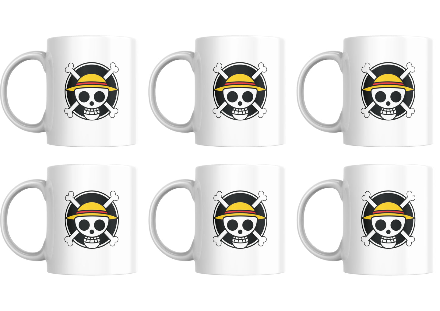 One Piece Emblem - Set Of 6 Mugs