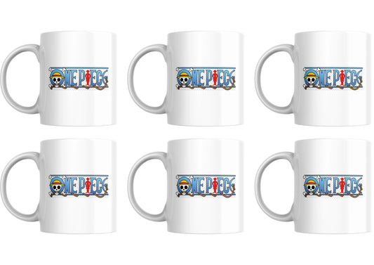 One Piece Logo - Set Of 6 Mugs