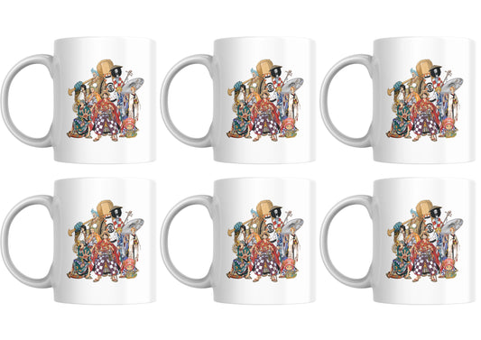 One Piece Straw Hat Crew - Set Of 6 Mugs